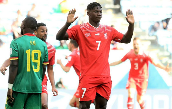 2022世界杯小组赛瑞士vs喀麦隆比分1-0