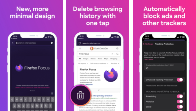 Firefox Focus隐私浏览器